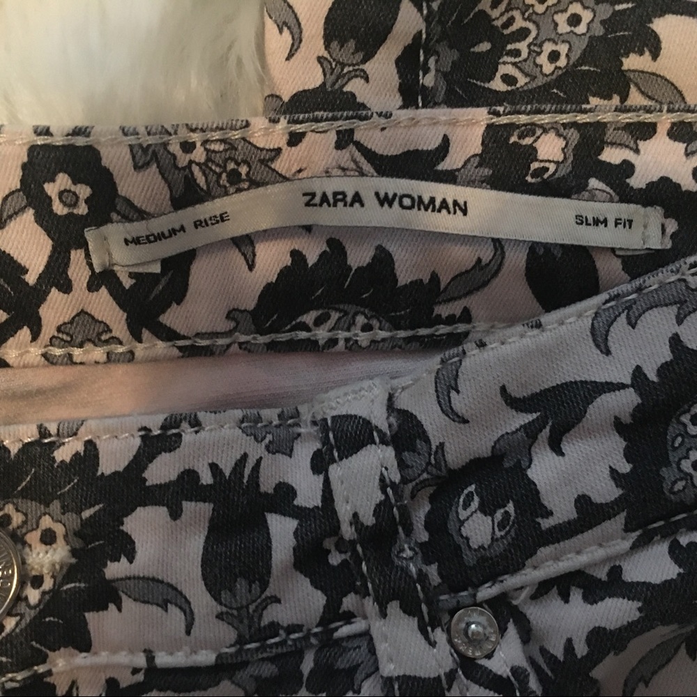 ZARA Pattern Skinny Jeans - Picture 4 of 4